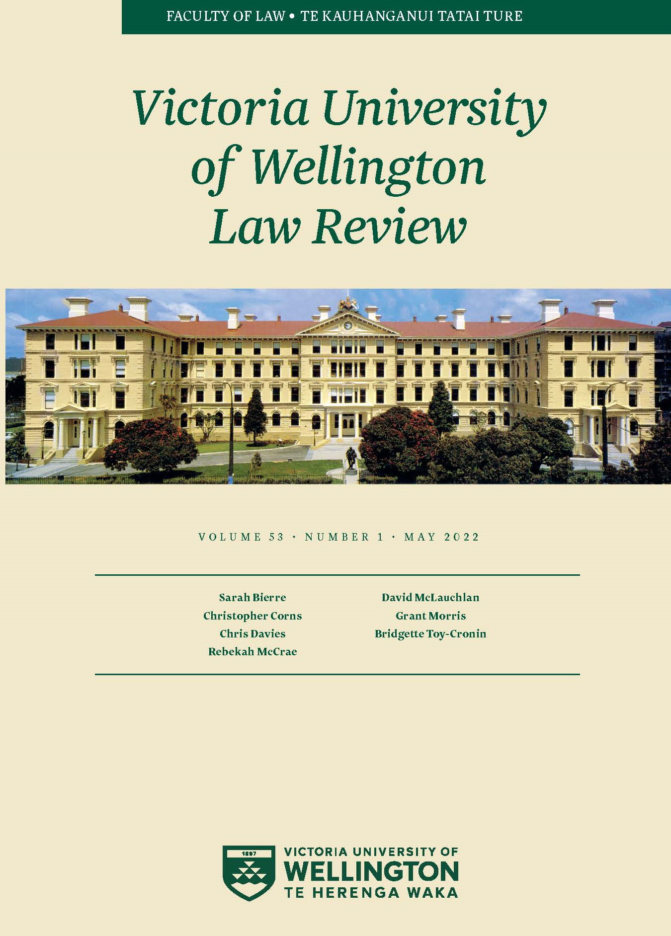 					View Vol. 53 No. 1 (2022): Victoria University of Wellington Law Review
				