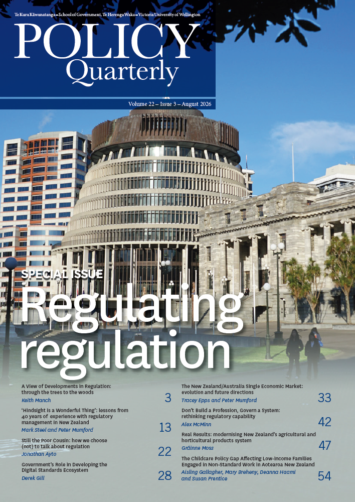 					View Vol. 22 No. 3 (2026): Policy Quarterly
				