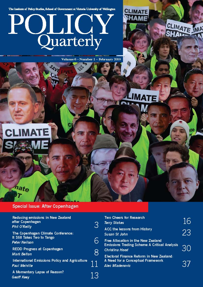 Policy Quarterly volume 6 number 1 2010