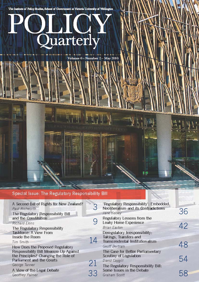 Policy Quarterly volume 6 number 2 2010