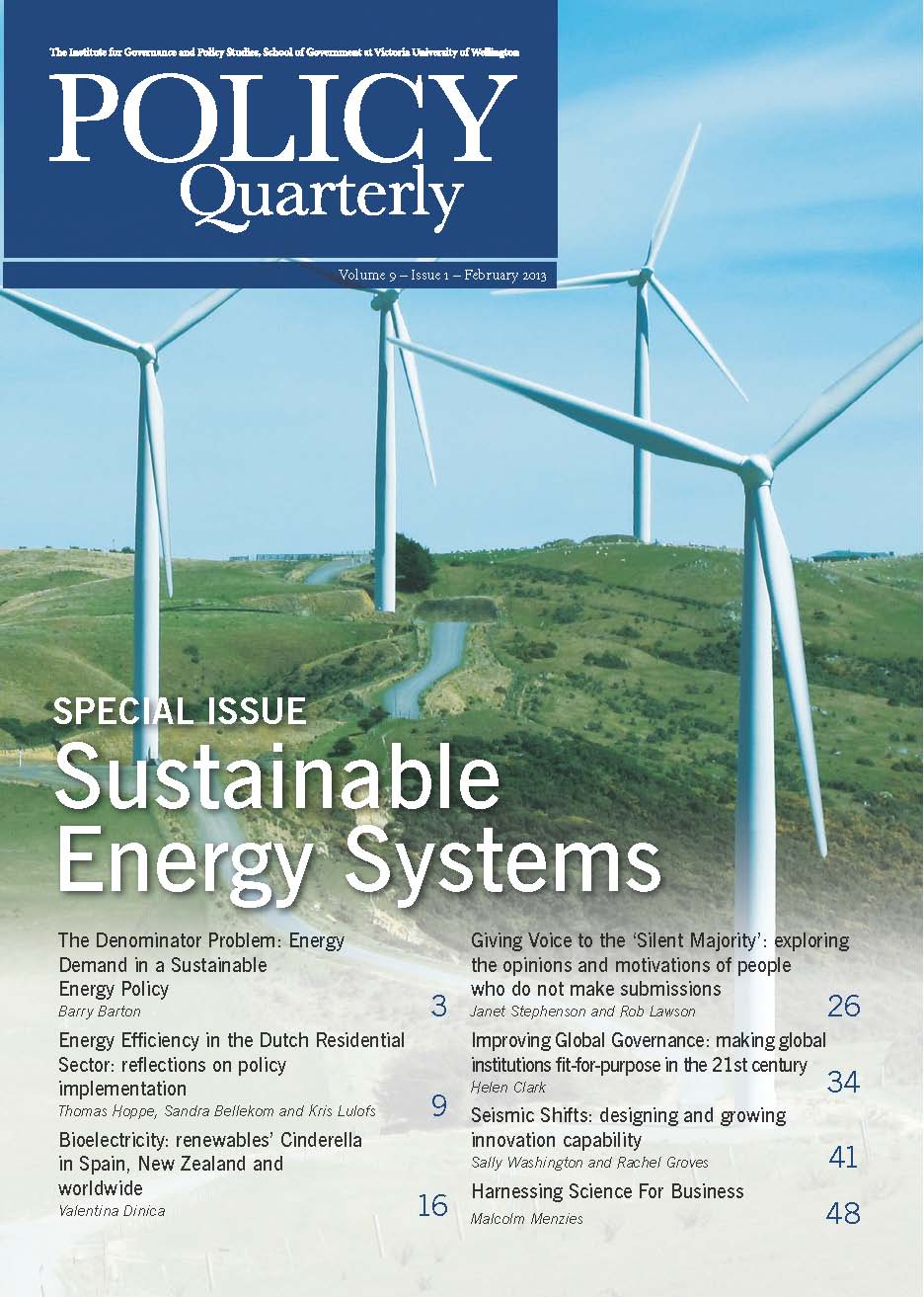Policy Quarterly volume 9 number 1 2013