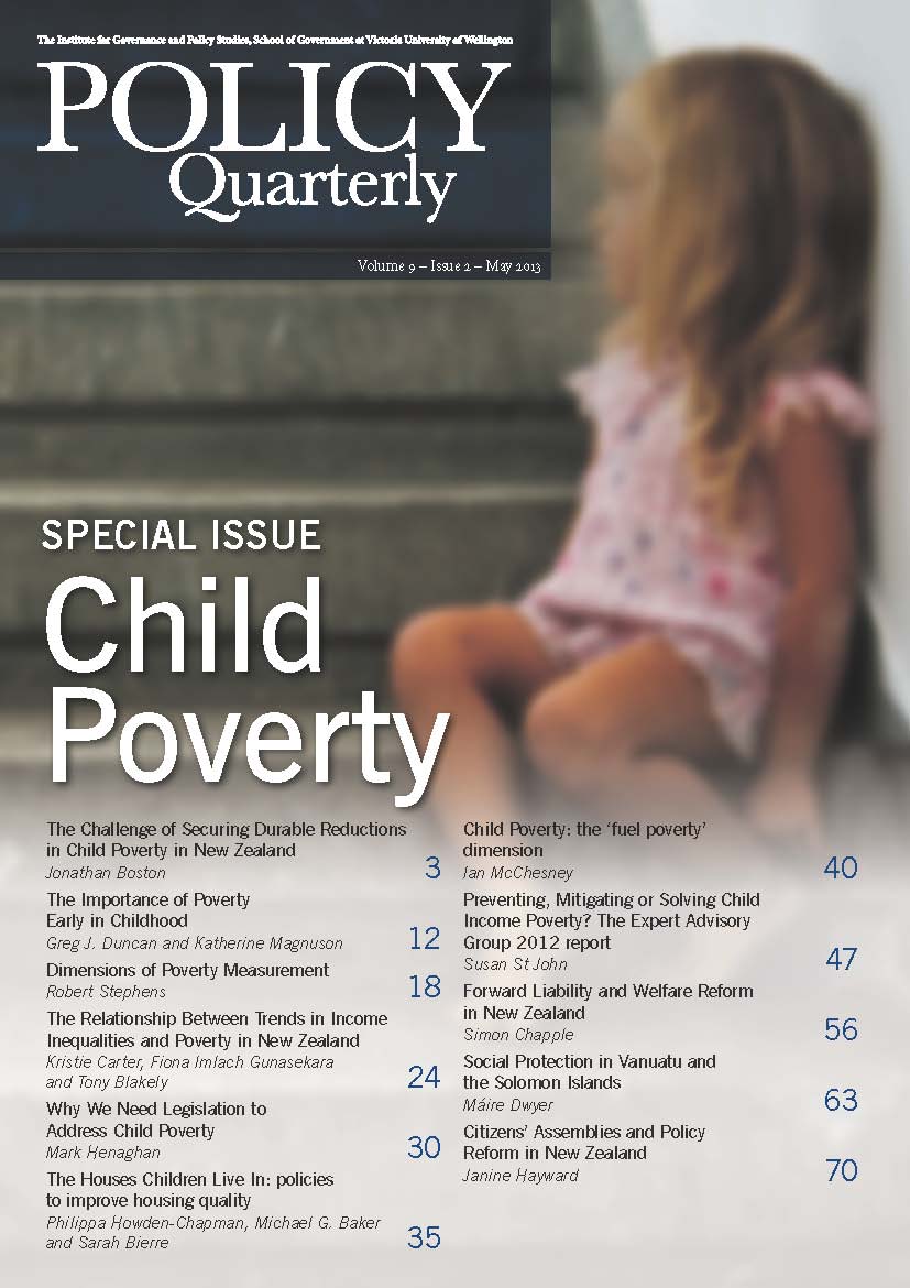 Policy Quarterly volume 9 number 2 2013