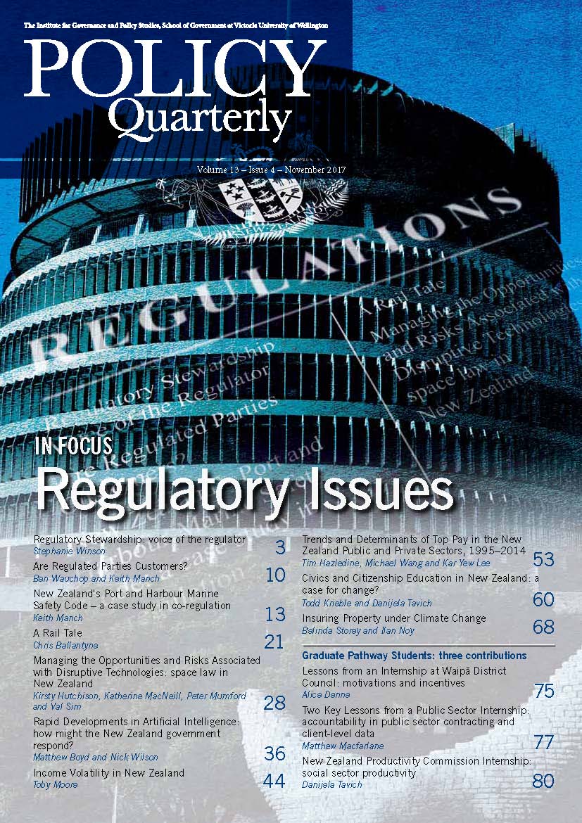 Policy Quarterly volume 13 issue 4 2017