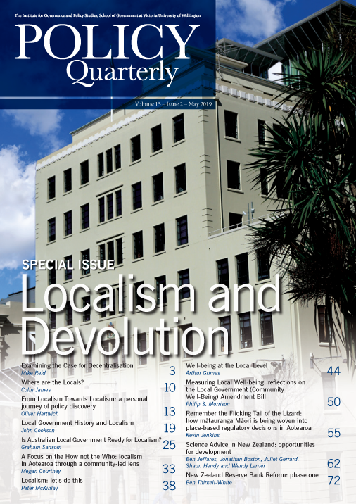 Local Government History And Localism Policy Quarterly