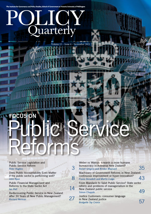 					View Vol. 15 No. 4 (2019): Special Issue: Focus on Public Service Reforms
				