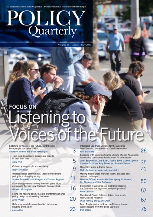 					View Vol. 16 No. 2 (2020): Listening to Voices of the Future
				