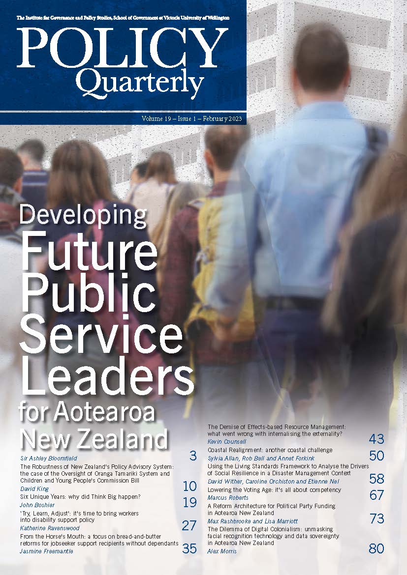 					View Vol. 19 No. 1 (2023): Policy Quarterly.
				