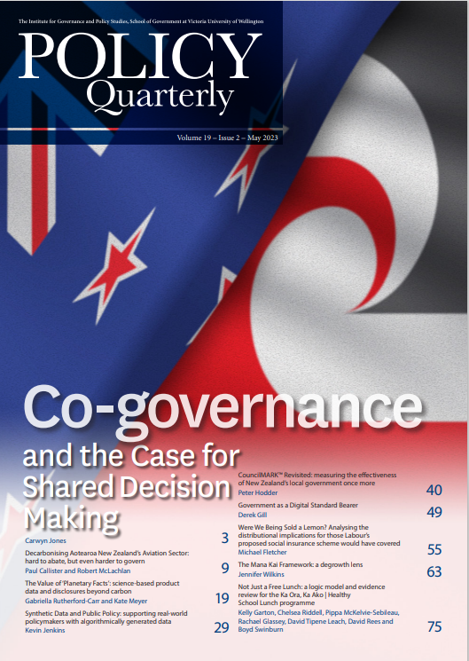 					View Vol. 19 No. 2 (2023): Policy Quarterly
				